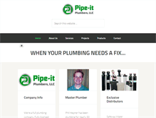 Tablet Screenshot of pipe-itplumbers.com